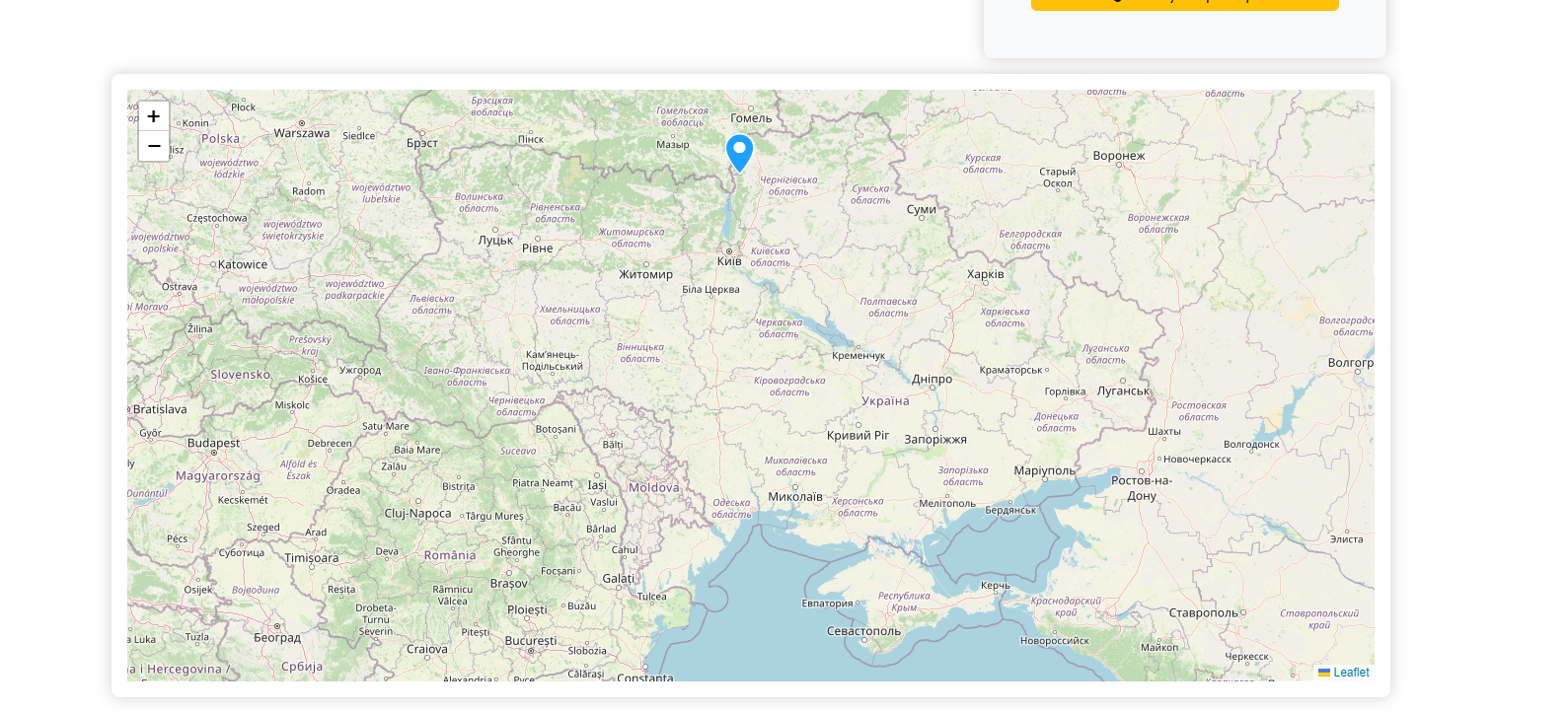 карта з обраними закладами